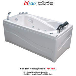 Bồn tắm massage Micio PM-150L (ngọc trai)