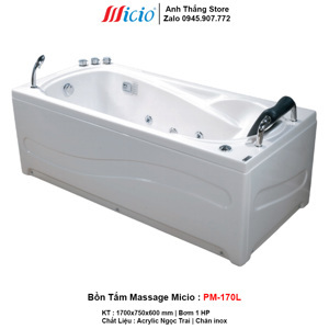 Bồn tắm massage Micio PM-170 (PM-170R/ PM-170L)