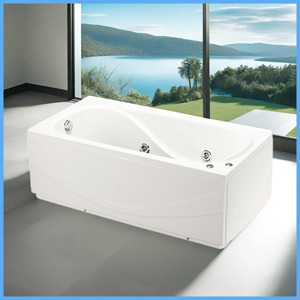 Bồn tắm nằm Massage Caesar MT0150L(R) - có chân có yếm