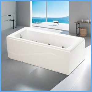 Bồn tắm nằm Massage Caesar MT0650L(R) - có chân có yếm