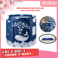 Bồn tắm người lớn, Chậu tắm vải 6 lớp, làm từ vải Oxford , chống thấm, cách nhiệt lên đến 3 giờ