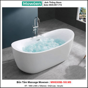 Bồn tắm nhập khẩu Mowoen MW8305B-180.MS