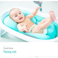 BỒN TẮM THÔNG MINH XẾP GỌN  ĐO NHIỆT ĐỘ NƯỚC CHO TRẺ + CÓ tặng  KÈM PHAO CHO BÉ