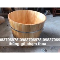 Bồn tắm tròn gỗ nhập hàng đẹp