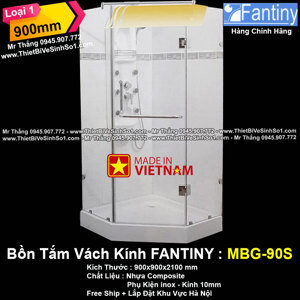 Bồn tắm vách kính Fantiny MBG-90S
