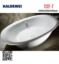 Bồn tắm xây 1.9m thép tráng men ELLIPSO DUO OVAL KALDEWEI 232-7