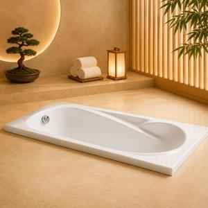 Bồn tắm xây COMPOSITE Fantiny M150-S - không chân yếm