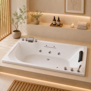 Bồn tắm xây Massage Caesar MT0870 (MT-0870) - không chân không yếm