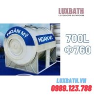 Bồn Téc Chứa Nước Inox SUS304 Hoàn Mỹ 700L Nằm HM 700N
