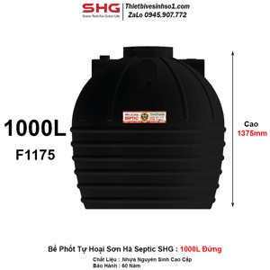 Bồn tự hoại Septic Sơn Hà 1000L