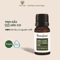 [Bonajour DATE 10/2025] Tinh dầu cây trà nguyên chất 100% hữu cơ thuần chay - Organic Tea Tree Oil 10ml
