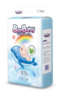 BonBaby cá heo - Bỉm Dán size S 72 Miếng