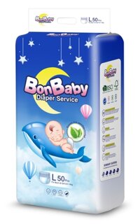 BonBaby cá heo - Bỉm quần size L 50 Miếng