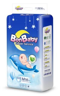 BonBaby cá heo - Bỉm quần  size M 56 Miếng