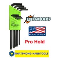Bondhus-bộ lục giác ProHold không rớt ốc hệ bông sao ( hoa thị ) 8 cây , sản xuất tại Mỹ