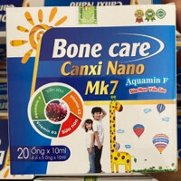 Bone care CANXI NANO MK7 Aquamin F với sữa non yến sào D3 K2 Mk7 bổ sung canxi cho trẻ, hỗ trợ phát triển chiều cao