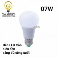 BÓNG 07W ĐÈN LED TRÒN SIÊU SÁNG SIÊU BỀN E27