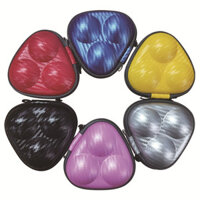 ✨Bóng Bàn Túi Bảo Vệ Da PU Cứng 3 Chiếc Hộp Bóng Di Động Chống Áp Lực Bóng Bàn Gói Quà Tặng 25.4.3