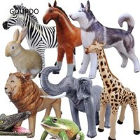 Bóng bay bơm hơi GOUPDO, Động vật mô phỏng cá sấu lớn, Động vật rừng hổ khổng lồ Bố trí đồ chơi bơm hơi