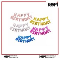 Bóng bay chữ Chúc Mừng Sinh Nhật /SPS Foil Balloon Happy Birthday 45x120cm Asst