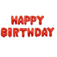 Bóng bay chữ Happy Birthday 15 màu  từ 100 bộ cắt giá tốt  - đỏ
