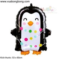 Bong bóng chim cánh cụt quấn đèn màu noel