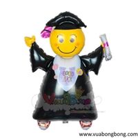 Bong bóng cử nhân tốt nghiệp nilon kiếng bạc