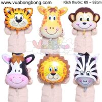 Bong Bóng Đầu Thú Đại Nilon Nhôm Kiếng Bạc