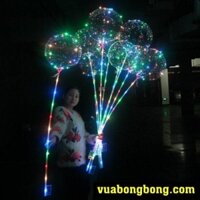 Bong Bóng Galaxy Led Phát Sáng Có Tay Cầm