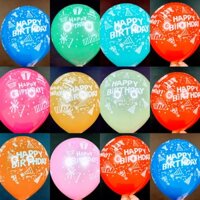 Bong Bóng Happy Birthday ( Bịch 10 Cái Đủ Màu )