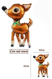 Bong bóng kiếng con Nai Noel 62cm