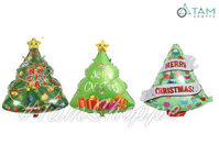 Bong bóng kiếng hình cây thông Noel 50cm BBK-NOEL-09
