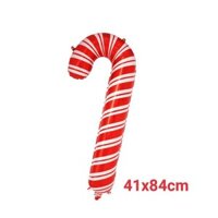 Bong bóng kiếng hình Kẹo cây dù Noel 84cm
