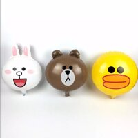 Bong bóng kiếng mini đầu Gấu Brown/Thỏ Cony/Vịt Sally 38cm