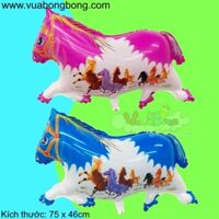 Bong bóng ngựa lùn in đàn ngựa 8 con màng nhụa nilon