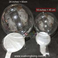 Bong bóng nhựa trong suốt BOBO 45cm 18 inch loại 2
