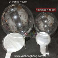 Bong bóng nhựa trong suốt BOBO 50cm 20 inch loại 2