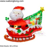 Bong bóng ông già noel xe trượt tuyết