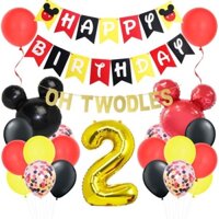 Bong bóng trang trí sinh nhật chủ đề chuột Mickey theme balloon decor CCH15