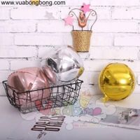 Bong bóng tròn 4D đơn sắc size 25cm 10 inche