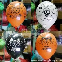 Bong bóng tròn lễ hội halloween in 5 mặt size 30cm