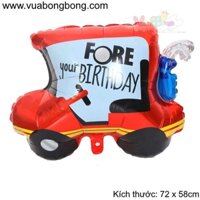 Bong bóng xe điện happy birthday