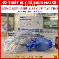 Bóng Bóp Ambu Manual Resuscitator Tập Thở Dành Cho Người Lớn, Trẻ Em