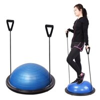Bóng Bosu Tập Thăng Bằng Yoga Có Dây Kháng Lực Và Bơm Chính Hãng