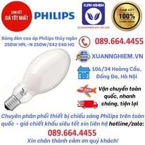 Bóng cao áp thủy ngân Philips HPL-N 250W/542 E40 HG SLV/12