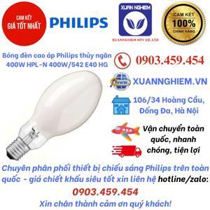 Bóng cao áp thủy ngân Philips HPL-N 400W/542 E40 HG SLV/6