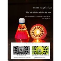 Bóng cầu lông ngỗng phát sáng trong bóng tối ban đêm có đèn chiếu sáng ngoài trời ngoài trời bằng n