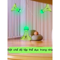 Bóng cầu lông nhựa chính hãng chống gió phát sáng trong bóng tối, một người có thể đánh, bật lại và