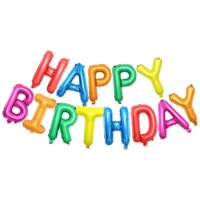 Bóng chữ happy birthday gầy nhiều màu