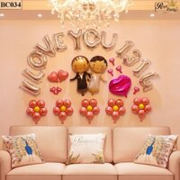 Bóng chữ I LOVE YOU 1314 (Có thể đổi màu)